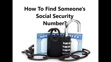 How to find someone's social security number. Things To Know About How to find someone's social security number. 